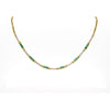 Vintage 4 Carat Channel Set Colombian Emerald & Diamond Chocker Necklace