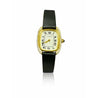 Vintage Cartier Gondole Watch 23mm with Factory Diamond Bezel and Leather strap