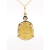 Vintage Escudo "Doubloon" 22K Replica Coin 14K Gold Pendant